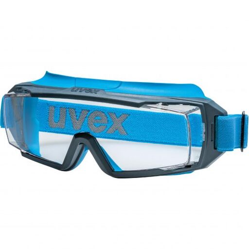uvex super OTG guard CB, PC clear lens – blue/anthracite goggle