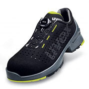 uvex 1 6565 low cut safety shoes S1 SRC with Boa® Fit System (black/lime)