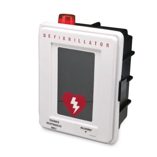 Allegro Plastic Defibrillator Wall Case with Alarm & Strobe