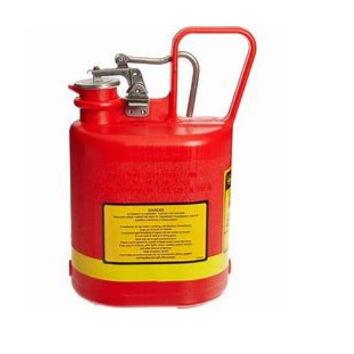 Justrite 1 Gallon Oval Polyethylene Safety Can For Flammables