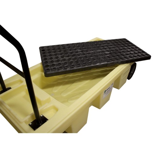 Poly-Spillcart with Caster Wheels and Drain