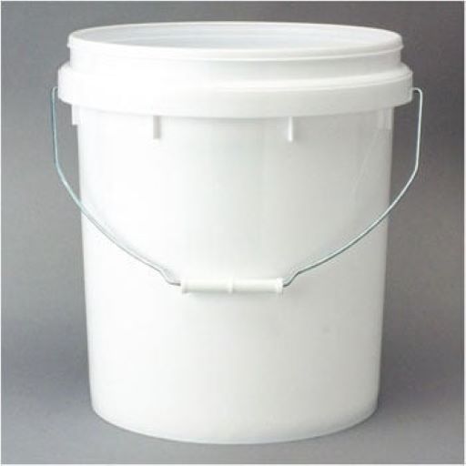 White 20kg Open Top Bucket