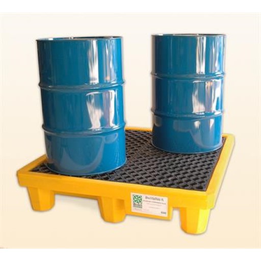 ULTRATECH 4 drum spill P4 Pallet with Drain