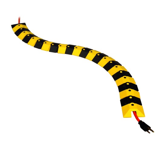 ULTRATECH Black & Yellow Small 3′ Sidewinder Cord Cover/Cable Protector
