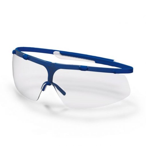 uvex super g, clear lens – blue/white eyewear