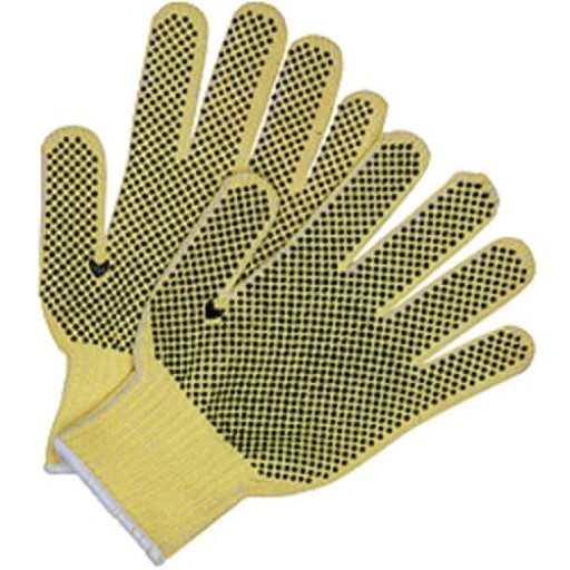 MCR Safety Kevlar 7 Gauge Gloves with PVC Dots on 2 Sides