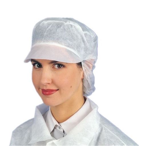 Non-Woven Snood Caps with Hairnet – (Box of 100’s)