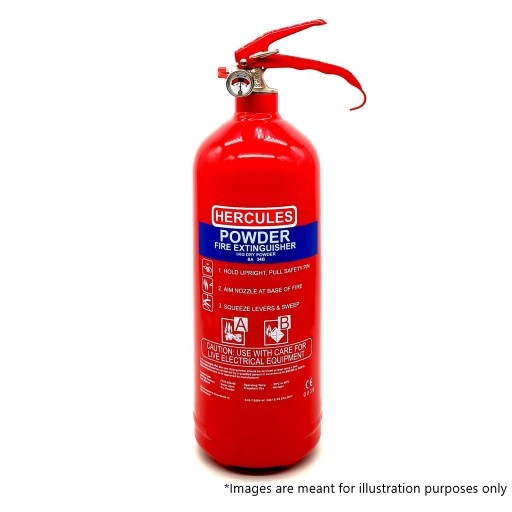 AB Dry Powder Fire Extinguisher (Suitable for Both Home or Industrial Usage)