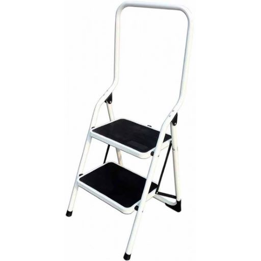 2-Step Foldable Steel Ladder with High Handle