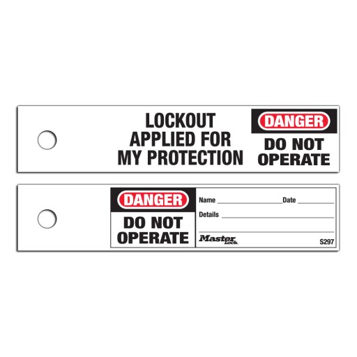 Master Lock Do Not Operate Safety Maintenance Tags – (Bag of 100’s)