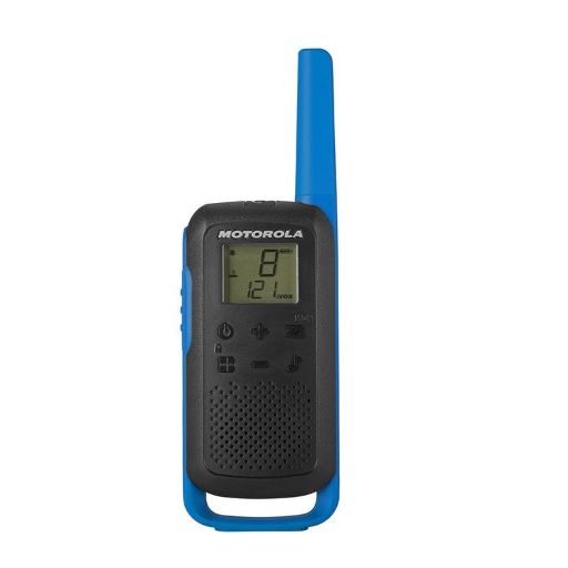 MOTOROLA T62 License FREE Portable Radio (Walkie-Talkie) with 2 Chargers, Rechargeable Batteries & User Manual