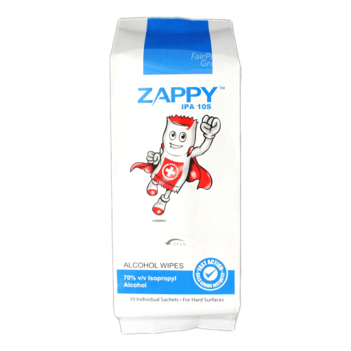 Zappy Alcohol Wipes – (Bag of 100’s)