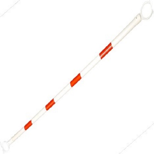 Barricade Pole (Extendable 1 to 2.2 Meter) for use with Traffic Cone Available in 2 Colours: Black/Yellow or Red/White