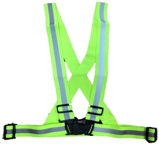 Elastic Fluorescent Yellow Safety Vest Harness