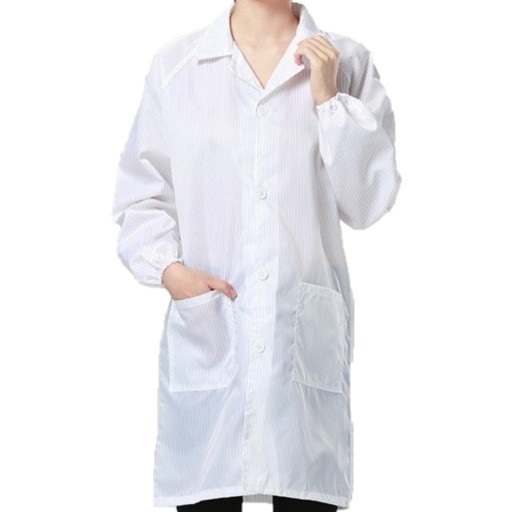 Cleanroom Lab Coat with Hawaii Collar (ESD Smock) Industrial Safety