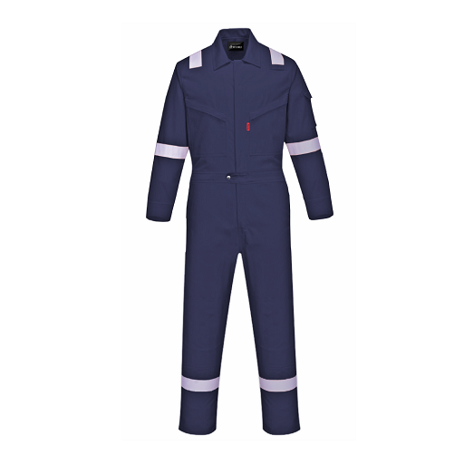 Nomex IIIA 4.5oxy Fire Resistant Coverall with 2 Inches Grey Reflective Strips @ 6 Locations