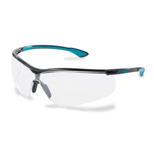 uvex sportstyle, PC clear lens – black/blue eyewear