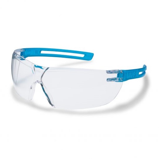 uvex x-fit, PC clear lens – blue translucent eyewear