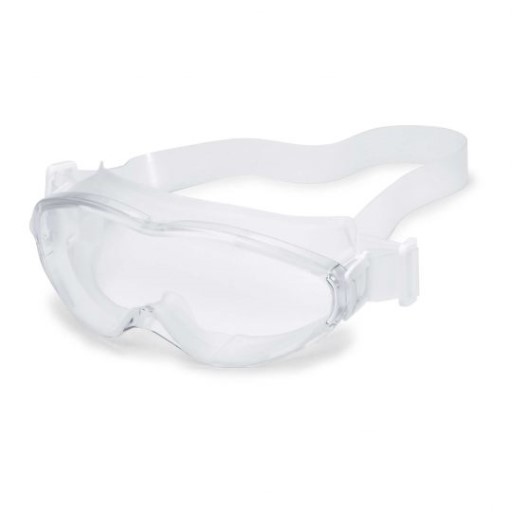 uvex ultrasonic CR, PC clear lens – white autoclavable goggle