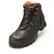 uvex 2 MACSOLE® shoe S3 HI HRO SRC Lace Up Boot (Black/Orange)
