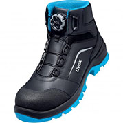 uvex 2 xenova® lace-up safety boots S3 SRC with Boa® Fit System (Blue/Black)