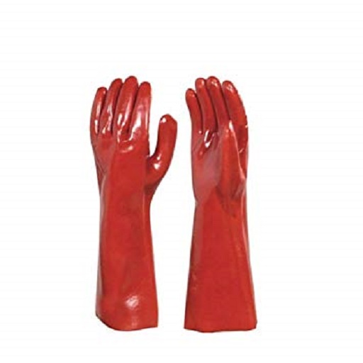 Red PVC Gloves (Available in Different Length) – (Dozen)