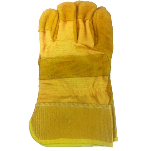 Heavy Duty Yellow Leather Palm Gloves – (Dozen)