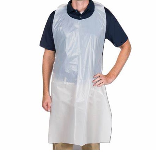 PE White Disposable Apron