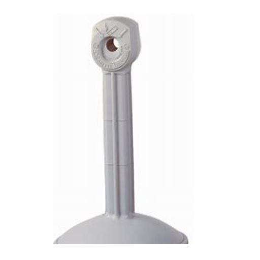 Justrite Polyethylene Cigarette Butt Receptable (Pewter Grey)