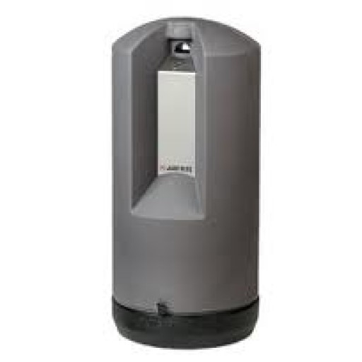 Justrite 26812T Titanium Grey Steelcore Smokers Cease-Fire