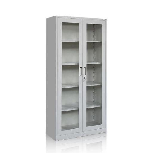Metal Cabinet with Glass Swing Door