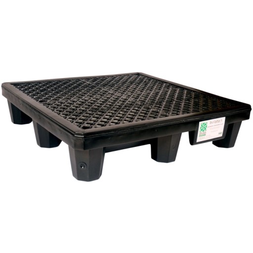 ULTRATECH Spill pallet economy 4 drum-black (w drain)