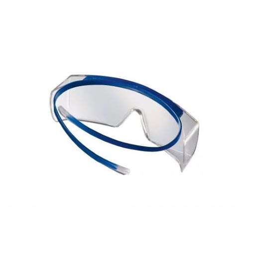 uvex super OTG, clear lens – blue/white eyewear