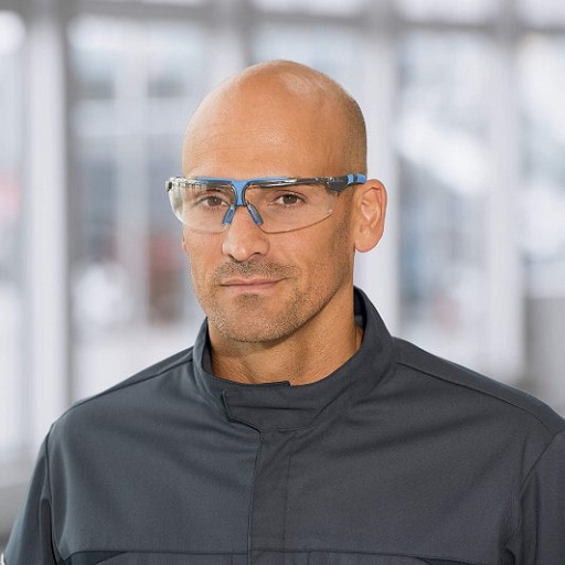 uvex i-3 clear, clear lens – blue/grey eyewear