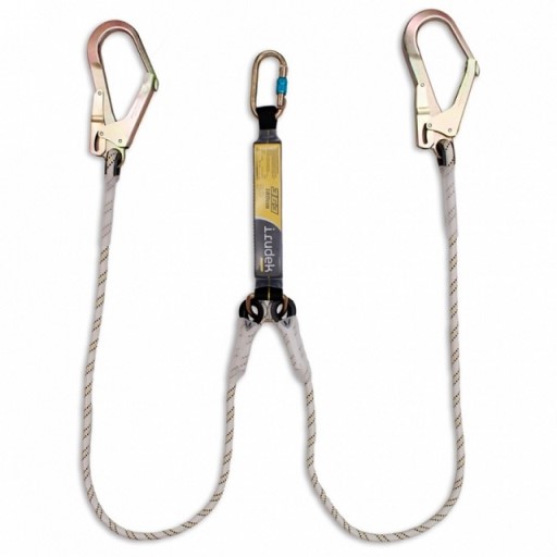 Irudek 363 Double Lanyard with Shock Absorber & Karabiner