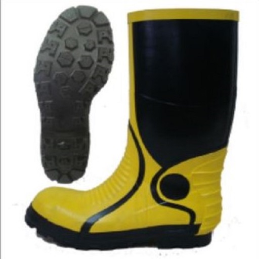 Yellow/Black Chemical Safety Boots