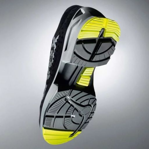 uvex 1 8543 low cut safety shoes S1 (Black/Lime)