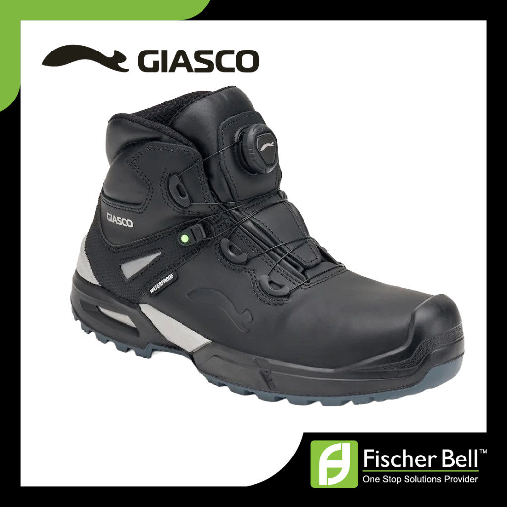 GIASCO AROLLA S7S Mid Cut Black, CLICK OPEN lacing system