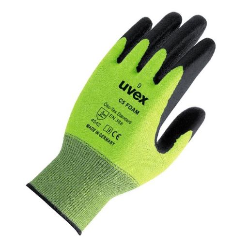 uvex C500 foam cut protection gloves