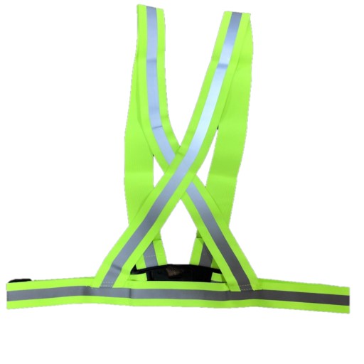 Elastic Fluorescent Yellow Safety Vest Harness