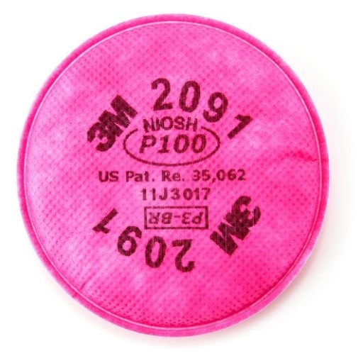 3M 2091 P100 HEPA Filters
