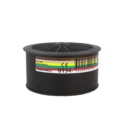 Sundstrom SR 299-2 Particle Gas Filter (ABEK1-Hg-P3)