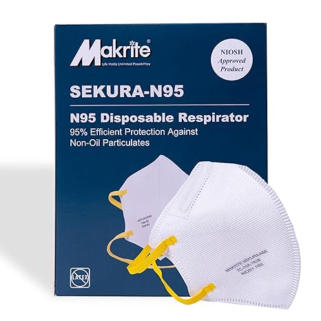MAKRITE SEKURA-N95 Vertical Fold Mask (Individually Packed)