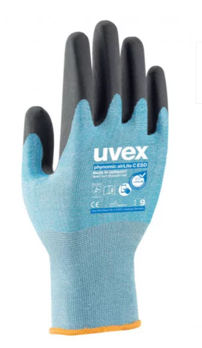 uvex phynomic airLite C ESD cut protection gloves